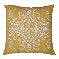 Embroidered Pillow - Yellow
