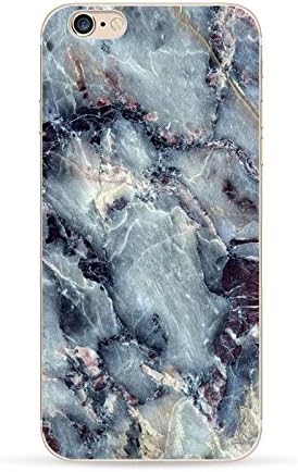 Pixel Case - Granite Marble Texture Print Clear Soft TPU Case For iPhone 6 Model4