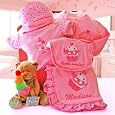 Cheap Cashmere Bunny Personalized Baby Girl Bakery Gift Set