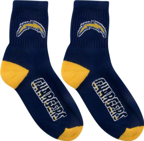San Diego Chargers Team Color Quarter Socks