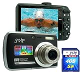 SVP Xthinn-737 Black 7MP 3x Optical zoom 3-inch LCD Digital Camera + FREE 4GB High Speed SD Memory Card