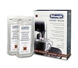 De'Longhi Natural Descaler for Bean to Cup Machines, 2 x 100 ml
