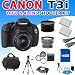 Canon EOS Rebel T3i 600d Digital SLR Camera with 18-55mm Is Lens, 3 Extra Lenses, 2x Extended Battery, 16gb Sdhc Memory, Hdmi Cabel, 57 Inch Aluminum Tripod and More – (16gb + 4lens Professional Kit)