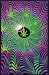 Pot Leaf (Spiral) Flocked Blacklight Poster Print - 24" X 36"