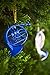 Blue French Horn Ornament – Cool TV Props – Decorative Mini Blue French Horn – 3” (7.6cm) Mouthpiece to Bell