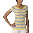 Juniors' Mossimo Supply Co. Short - Sleeve Boatneck Pullover - Yellow Stripe