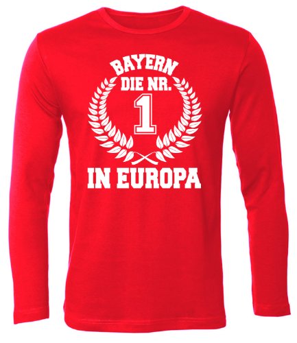BAYERN DIE NR.1 IN EUROPA – FANSHIRT 3244(HL-R) Gr. L