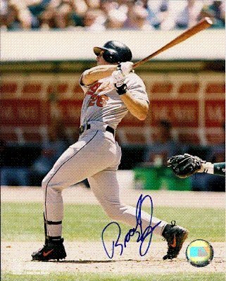 Autographed/Hand Signed 8x10 Photo Brook Fordyce Baltimore Orioles