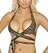 Bodyshotz Women's Metallic Mermaid Wrap Around Top