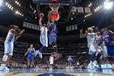 New York Knicks v Denver Nuggets: Nene Photographic Poster Print by Garrett Ellwood, 28x42