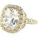 Bling by Wilkening Clear/Gold Ibiza Cocktail Ring