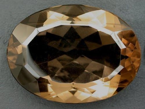 114.50 Carat Oval Smoky Quartz Gem Stone Gemstone Faceted Natural