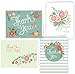 One Jade Lane - Floral Festival - Designer Thank You Cards - Heavy Stock - 4 Designs - Set of 12 Folded Cards & Envelopes, blank paper cards.