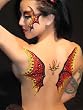 Demonic Body Temporary BODY ART Devil Costume Wings Satan Accessory Xotic Eyes