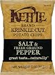 Kettle Krinkle Cut Chips, Salt & Fresh Ground Pepper, 2-Ounce Bags (Pack of 24)