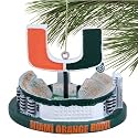 Miami Hurricanes Stadium Holiday Ornament