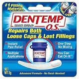 Dentemp O.S. One Step, Caps and Fillings Repair, 8+ Repairs, 2g Blister (Pack of 3)
