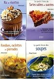 Revue Editions Générales First  / Le petit coffret Cuisine d'hiver ! : Pack en 4 volumes : Fondues, raclettes et pierrades ; Tartes salées et sucrées ; Riz et risottos ; Le petit livre des soupes
