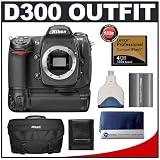 Nikon D300 Digital SLR Camera with MB-D10 Multi-Power Battery Grip + Lexar Pro 4GB CF Memory Card + EN-EL3e Battery + Case + Cameta Bonus Accessory Kit