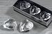 3TLG DEKO HERZ DIAMANT KRISTALL GLAS TISCHDEKORATION HOCHZEIT WEIHNACHTEN 4 CM