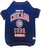 Pets First MLB Chicago Cubs Dog Tee Shirt, Small