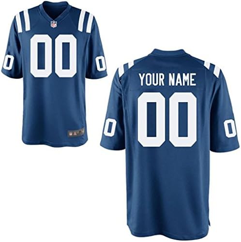 Men Indianapolis Colts Customized Game-Blue Duron Carter Jerseys Men Size 2XL