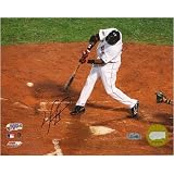 David Ortiz Autographed 2007 WS Game 1 Single 8x10 Photograph