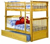 Colorado Twin over Twin Bunk Bed Natural Maple with Trundle