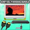 Sony Bravia M-Series KDL-19M4000/G 19-Inch 720p LCD HDTV (Green) + Sony DVD Player w/ Accessory Kit