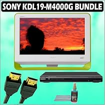 Sony Bravia M-Series KDL-19M4000/G 19-Inch 720p LCD HDTV (Green) + Sony DVD Player w/ Accessory Kit
