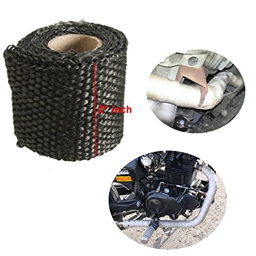 AUDEW 3ft x 2 Inch Exhaust Heat Wrap Fiberglass Heat Shield Tape for