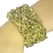 Cute Stretchy Peridot Web Chip Bracelet