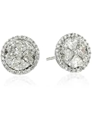 White Gold Diamond Stud Earrings (1.75 cttw, G-H Color, I1 Clarity)