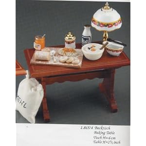 Reutter Porcelain Miniature Baking Table Set by Reutter Porcelain