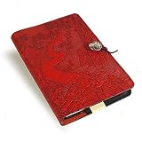 Twisted Tree/Cloud Garden Embossed Leather Writing Journal, 6 x 9-inch, refillable