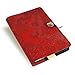 Red Twisted Tree/Cloud Garden Embossed Leather Writing Journal, 6 x 9-inch + Refillable Hardbound Insert Book