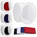 Neewer&reg; 32x32 inch/80x80 cm Photo Studio Shooting Tent Light Cube Diffusion Soft Box Kit with 4 Colors Backdrops (Red Dark Blue Black White) for Photography