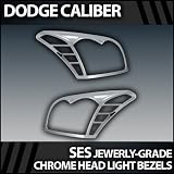 2006-2010 Dodge Caliber Chrome Head Light Bezels 