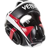 Venum Elite Headgear - Black/Red/Grey, One Size