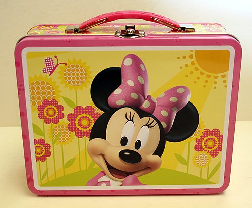 Children Disney Minnie Mouse Purse Carry All Tin Lunch Box
