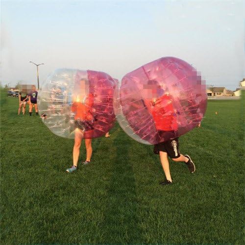 Stagersoccer Bubble Soccer Suit Bubble Football Dia 4' (1.2m) for Kids Family School Activities Red and Clear 1 per Box