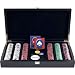 Best Quality 300 Tri-Color Triple Crown Chips in Las Vegas Sign Case