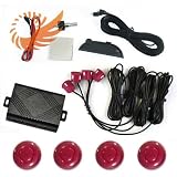 51h2D8FU PL. SL160  4 Parking Sensors Car Reverse Backup Radar Sound Alert Buzzer Security carnival red