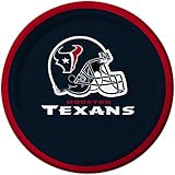 Creative Converting 8 Count Houston Texans Paper Dessert Plates