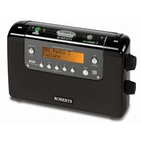 Roberts ECO3BK Ecologic 3 DAB/FM RDS Digital Radio wth up to 120 Hours DAB Battery Life - Black