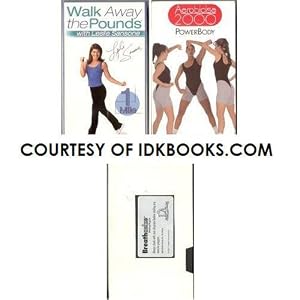 Walk Away The Pounds-1 Mile With Leslie Sansone **PLUS 2 FREE VHS: Aerobicise 2000 PowerBody: Intense Aerobic Workout Plus Power Moves For Self-Protection; *AND* Breathasize, Breathing Program By LA Weight Loss Centers