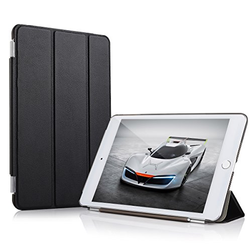 iPad Mini 4 Case , iXCC ® Detachable Smart Case Cover with [Hard PC Back] and Built-in Magnet for Auto Sleep / Wake Function - Black