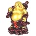 Soapstone Happy Buddha Traveling with Bag of Wishes #12846