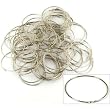 75 Hoop Earring Wire Ear Parts Nickel Plated Beading