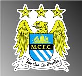 Manchester City FC Football Club Premier League Soccer Vinyl Decal Bumper Sticker 4" X 5"